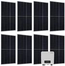 Juskys Solaranlage, 3000 W, (3 kW Photovoltaik-Anlage mit 8 Solarpaneelen &
