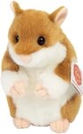 Teddy Hermann&reg; Kuscheltier Hamster 16 cm, zum Teil aus recyceltem Material