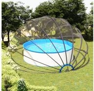 vidaXL Pool-Abdeckplane 559 x 275 cm Poolabdeckung Pooldach Poolkuppel aufklappbar