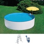 SUMMER FUN Rundpool SKIMMY II (Set, 3-tlg), mit Sicherheitsleiter und