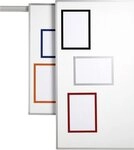 DURABLE F&auml;chermappe Magnetrahmen Duraframe Magnetic A4 silber