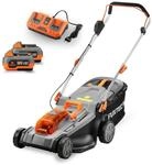 FUXTEC Akkurasenm&auml;her FX-E2RM37SET, 37 cm Schnittbreite, 37 cm Schnittbreite,...