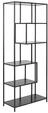 ACTONA GROUP B&uuml;cherregal B&uuml;cherregal Seaford 6 B&ouml;den asymmetrisch Metall schwarz