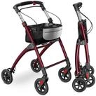 ELONEO Indoor-Rollator Wohnungsrollator inkl. Tablett & Korb f&uuml;r Zuhause, klappbare