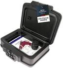 HMF Geldkassette Feuerfeste und wasserdichte Dokumentenbox DIN A4, sicherer Tresor