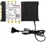 PremiumX SAT-Multischalter PXMS 5/6 Multischalter mit Netzteil Multiswitch 1...