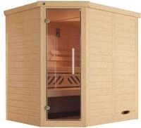 weka Sauna Design-Sauna KEMI, BxTxH: 196 x 146 x 200 cm, 45 mm, Blockbohlen,