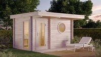 FinnTherm Saunahaus Feldkirch - 70, BxTxH: 421 x 356 x 236 cm, 70 mm, in