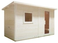 HOME DELUXE Saunahaus TALO, BxTxH: 400 x 217 x 220 cm, 38 mm, (inkl. Saunaofen,