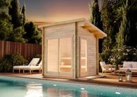 FinnTherm Saunahaus Lizzy XS, BxTxH: 278 x 228 x 260,6 cm, 40 mm, in...