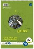 Staufen Notenblock Spiralblock Green A4 70 g/qm kariert mit Doppelrand