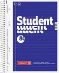 BRUNNEN Notenblock Kollegblock Student A5 70g/qm liniert 80 Blatt blau (5...