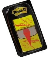 Post-it&reg; Notizzettel Haftstreifen Post-It Inde 25,4x43,2mm Unterschrift 680-31