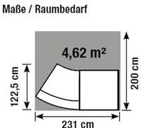 KERKMANN Empfangstheke Bogentheke Bari mit Beratungsplatz anthrazit