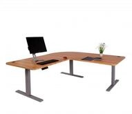 Mendler Eckschreibtisch D40, Computertisch elektrisch h&ouml;henverstellbar 178 x 178 cm
