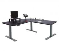 Mendler Eckschreibtisch D40, Computertisch elektrisch h&ouml;henverstellbar 178 x...