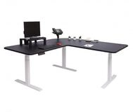 Mendler Eckschreibtisch D40, Computertisch elektrisch h&ouml;henverstellbar 178 x 178 cm