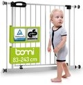 BOMI T&uuml;rschutzgitter Treppenschutzgitter ohne Bohren, Absperrgitter Metall,...