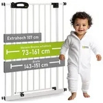 BOMI T&uuml;rschutzgitter Kinderschutzgitter Merle, Extra Hoch, Breite 73-161 cm...