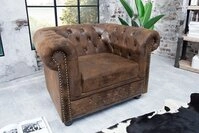 riess-ambiente Sessel CHESTERFIELD 110cm antik braun (Einzelartikel, 1-St),