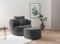 Home affaire Drehsessel MAISIE, Love Seat XXL Lese-Sessel, Big-Sessel mit Hocker,