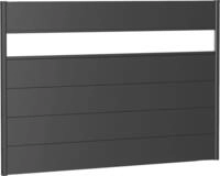 Biohort Sichtschutzelement, 5 Metall-Paneele, 1 Acrylglas-Paneel und 2...