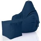 Green Bean Sitzsack Gaming Sitzsack + Hocker Cozy+Cube (2er Set Sitzsack + Hocker -