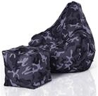 Green Bean Sitzsack Gaming Sitzsack + Hocker Cozy+Cube (2er Set Sitzsack + Hocker -