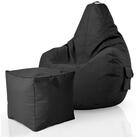 Green Bean Sitzsack Gaming Sitzsack + Hocker Cozy+Cube (2er Set Sitzsack + Hocker -