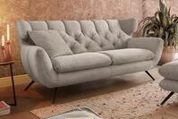 KAWOLA Sofa CHARME, Couch 2-Sitzer oder 2,5-Sitzer, Velvet oder Cord,...