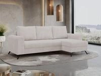 MKS M&Ouml;BEL Ecksofa HUGO, Set, Bonellfedern, Schwarze Metallbeine, T30-Schaum,