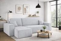 Kaiser M&ouml;bel Ecksofa mit schlaffunktion und bettkasten, Eckcouch BEST L stoff Poso