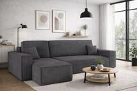 Kaiser M&ouml;bel Ecksofa mit schlaffunktion und bettkasten, Eckcouch BEST L stoff Poso