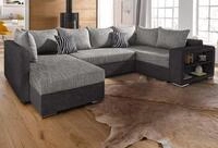 COLLECTION AB Wohnlandschaft John U-Form, B: 294 cm, Bettfunktion, Bettkasten,