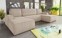 Sofnet Wohnlandschaft Totti U, mit Schlaffunktion und Bettkasten, U-Form Couch,...