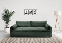 Home affaire Schlafsofa Andrea, B: 218 cm, Liegel. 158x198 cm, Schlaffunktion &