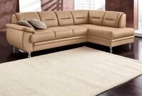 sit&more Ecksofa Mailand L-Form, B: 250 cm, optional Bettfunktion