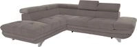 COTTA Ecksofa Enterprise L-Form, mit Arm- & Kopfteilverstellung, wahlweise mit
