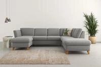 Home affaire Wohnlandschaft Trelleborg U-Form, Federkern-Polsterung, wahlweise...