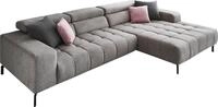 Die PlanBar Ecksofa MP-IN18022 L-Form, mit Kopfteilverstellung & Zierkissen,...