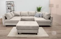 COLLECTION AB Wohnlandschaft Toni U-Form, B: 298 cm, Set: Sofa & Hocker, 3
