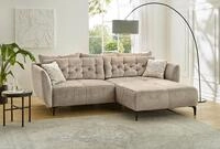 Jockenh&ouml;fer Gruppe Ecksofa Salo L-Form, B: 251 cm, im Retrolook mit Wellenfederung,