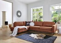 Home affaire Ecksofa Pinto, 290 cm, Cord, Chenille, Lederoptik, Ottomane links /