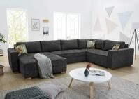 Jockenh&ouml;fer Gruppe Wohnlandschaft Brixen U-Form, B: 379 cm, Bettfunktion,