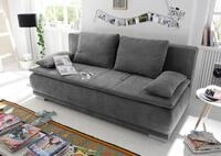 ED EXCITING DESIGN Schlafsofa Luigi, mit Bettkasten & 2 Armlehnenkissen
