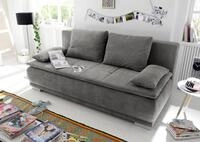ED EXCITING DESIGN Schlafsofa Luigi, mit Bettkasten & 2 Armlehnenkissen