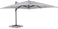 Natur24 Ampelschirm Ampelschirm Ines 400x400x278cm Aluminium Schirm Sonnenschirm
