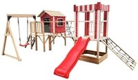 HOME DELUXE Spielturm Spielpark aus Holz WUNDERLAND - Farbauswahl, inkl....
