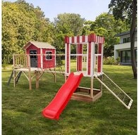 HOME DELUXE Spielturm Spielpark aus Holz WUNDERLAND - Farbauswahl, inkl....