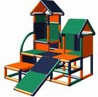 move and stic Kletterger&uuml;st LUISE mit Kleinkindrutsche Konstruktions-Spielset,